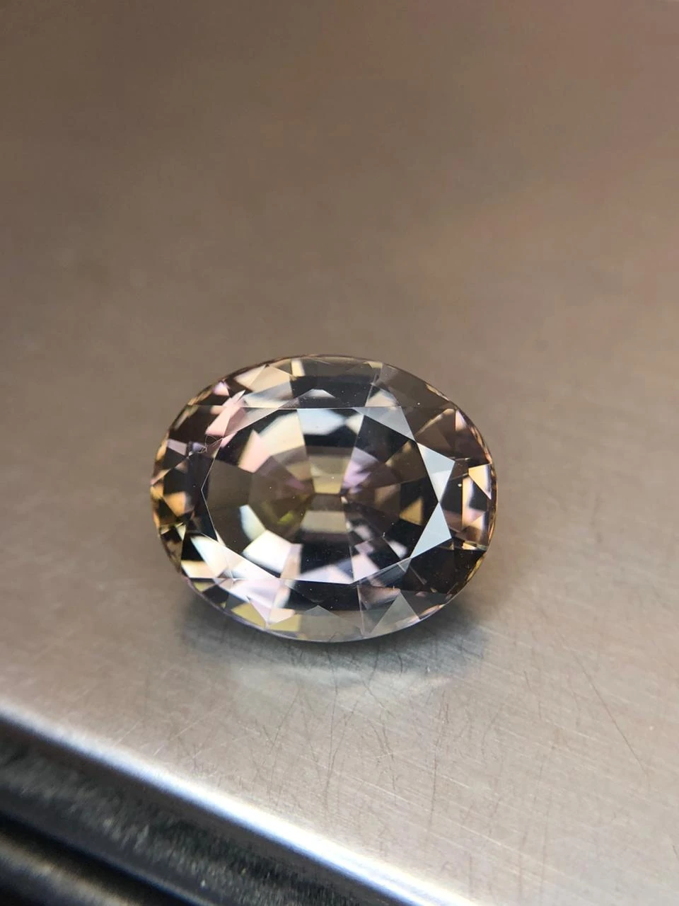 Natural Untreated Tanzanite 9.2 carats in Classic Oval Step Cut — view 1